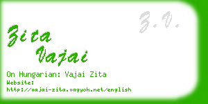 zita vajai business card